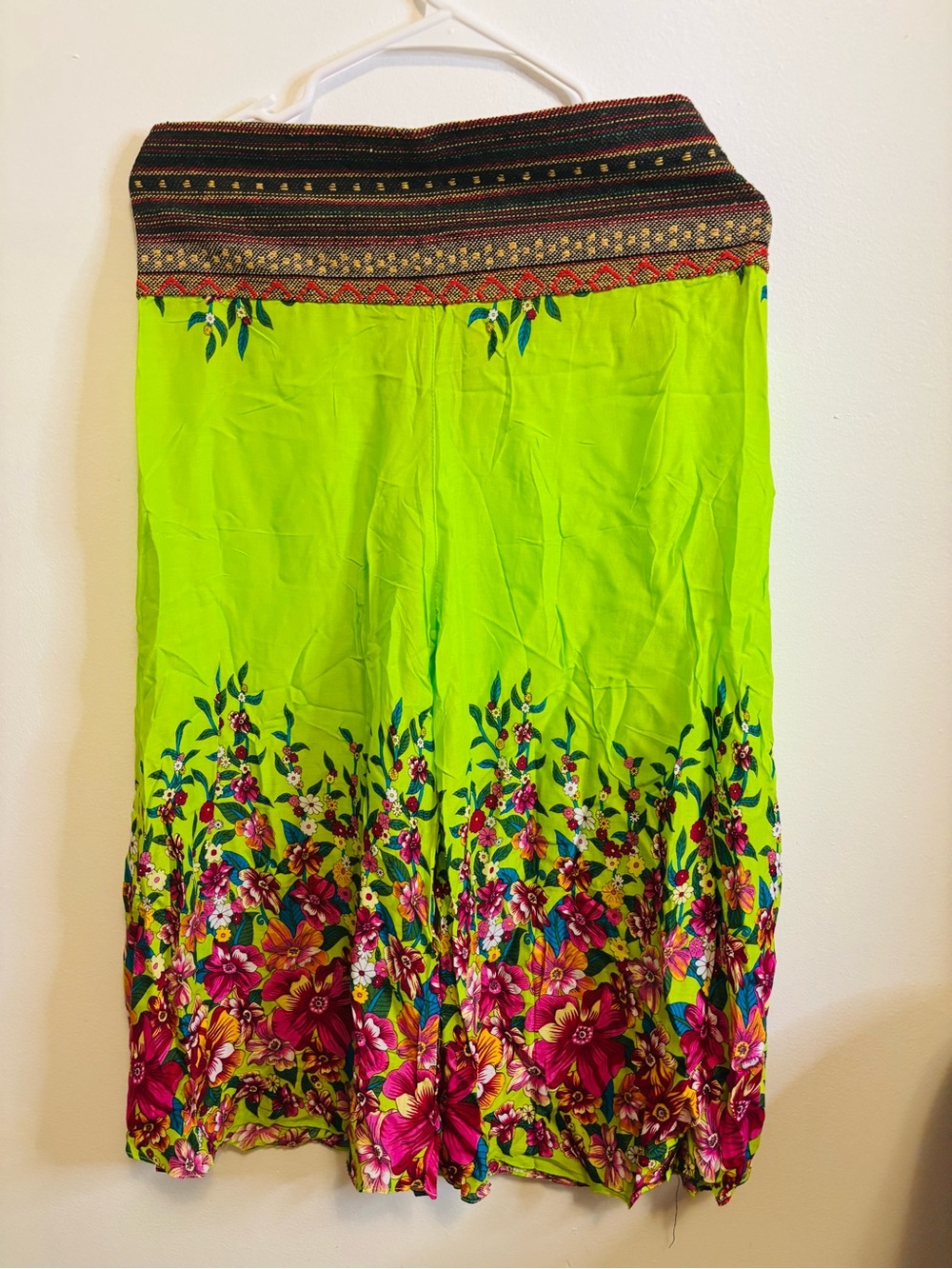 Women’s handmade cropped palazzo pants sz S/M NWOT